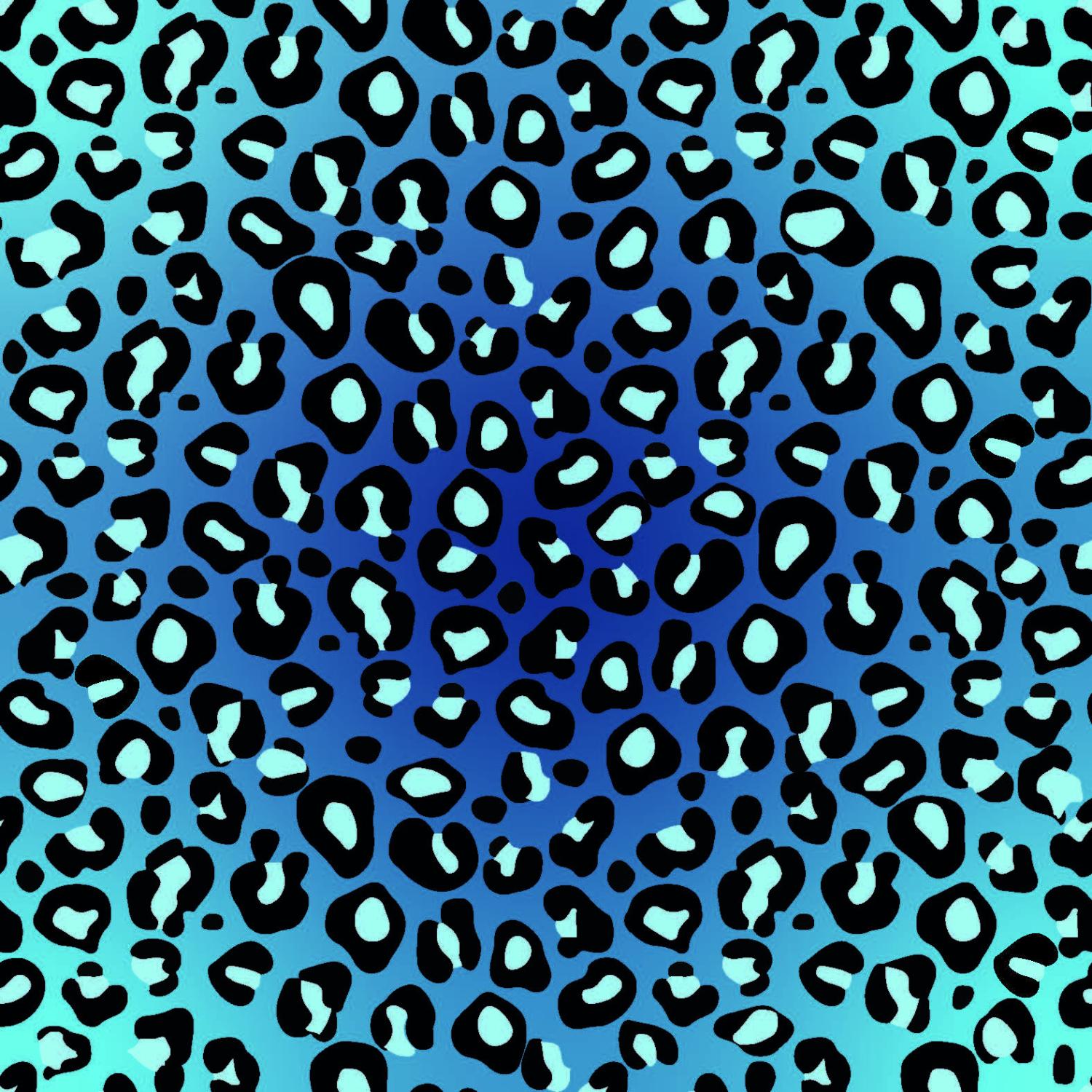 Bomullstrikå GOTS - Gepard blå