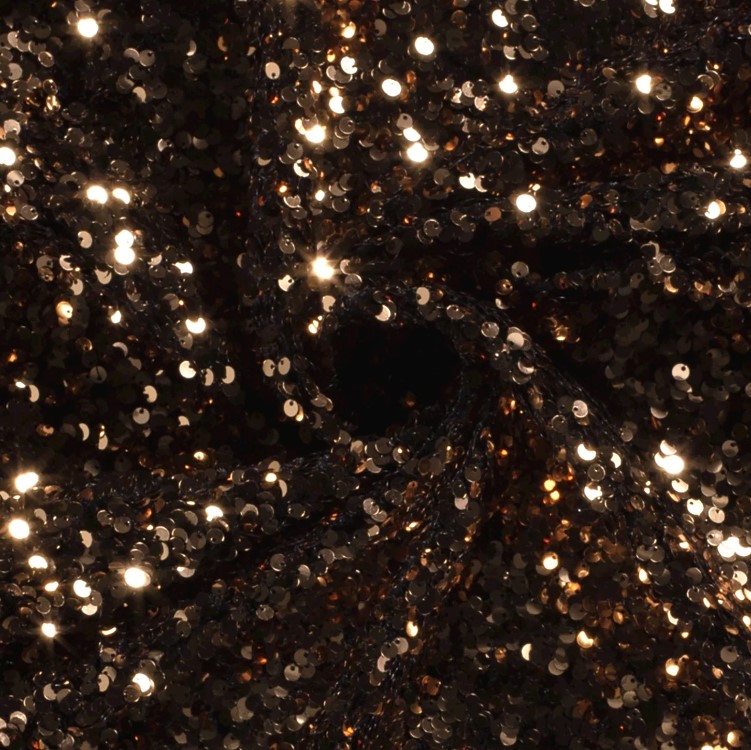 Paljettyg med sammetsbotten