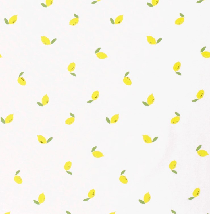 Bomullspoplin - Citroner