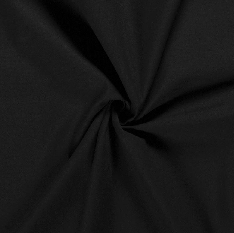 Bomullstwill - Tvättad - Svart