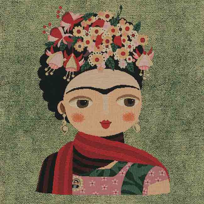 Panel 47 x 47cm - Flower girl portrait