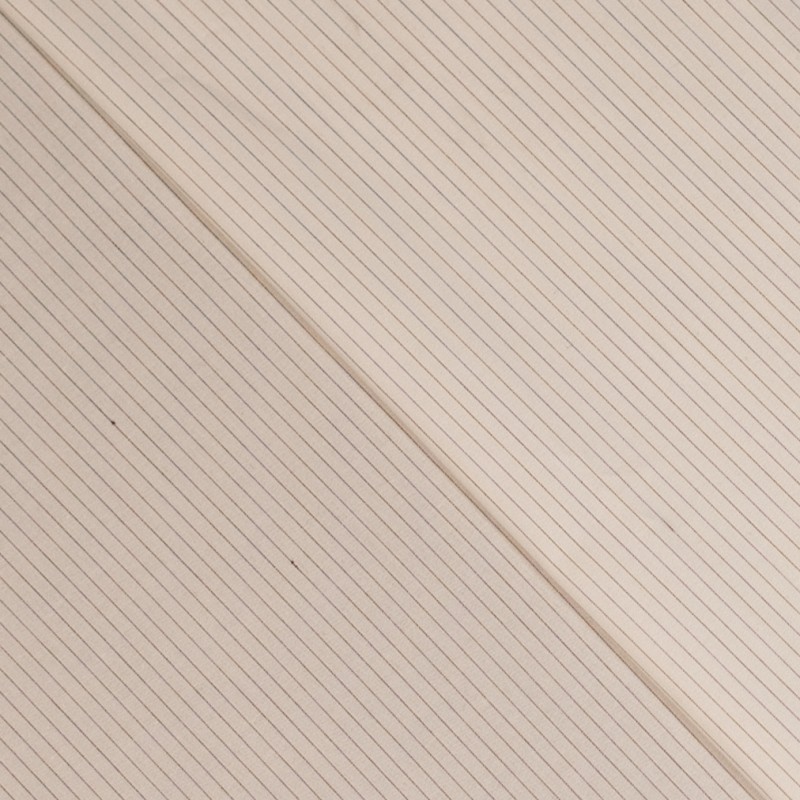 Bomullsstretch - Vit/Svart