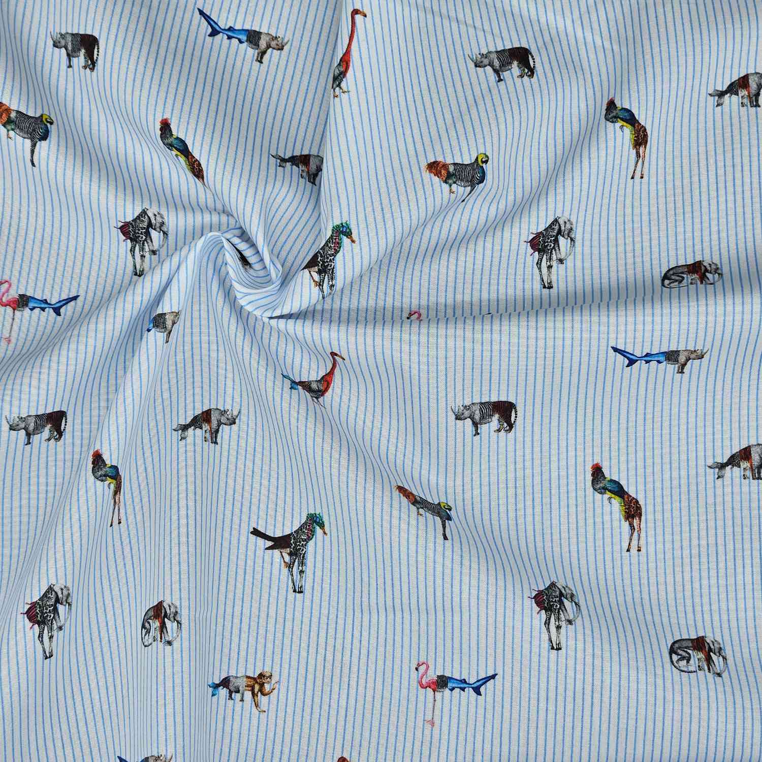 Randigt med djurmotiv