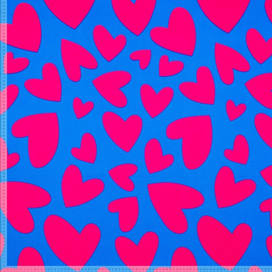 Bomullspoplin - Mies & Moos - Blå botten