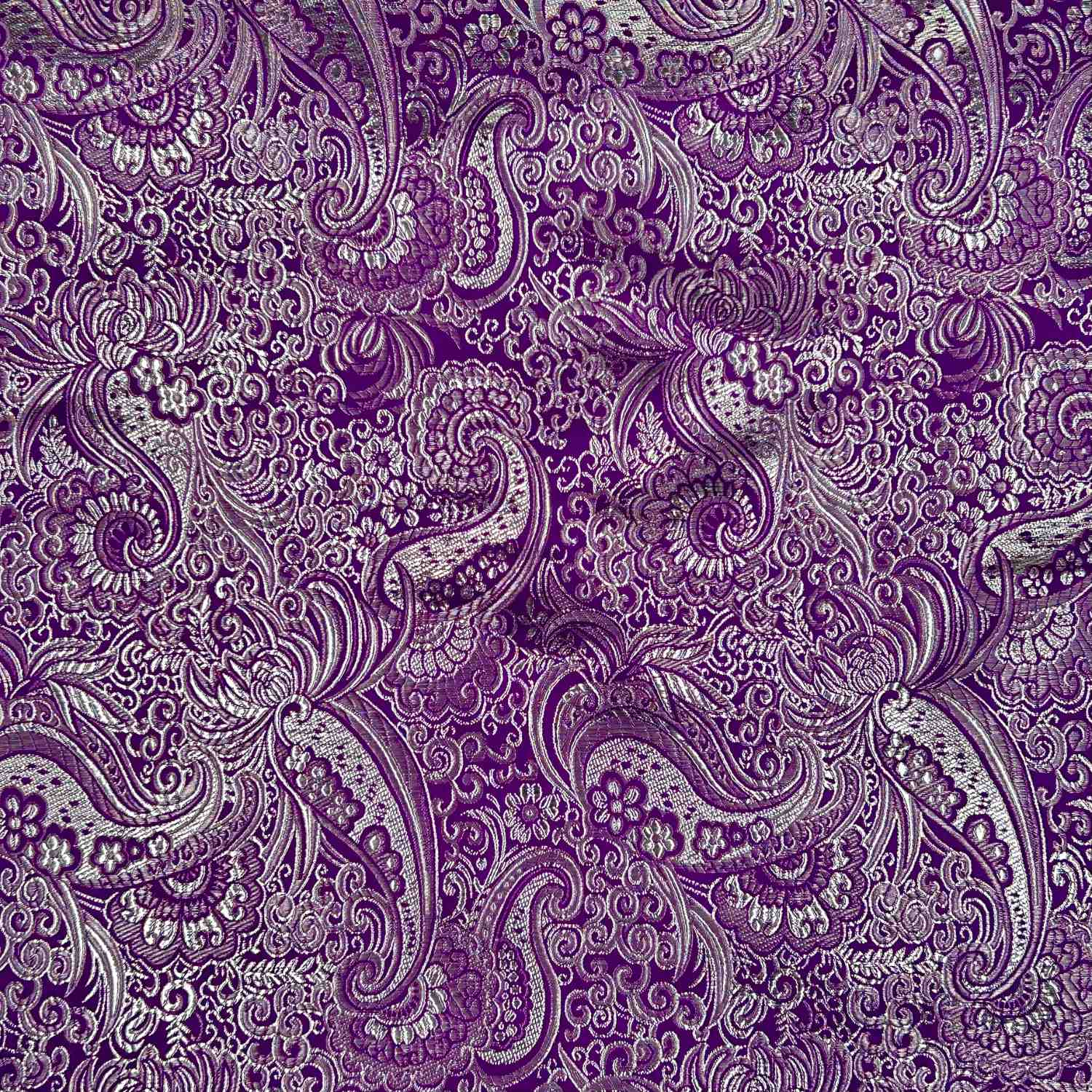 Festtyg Brokad - Lila/Silver