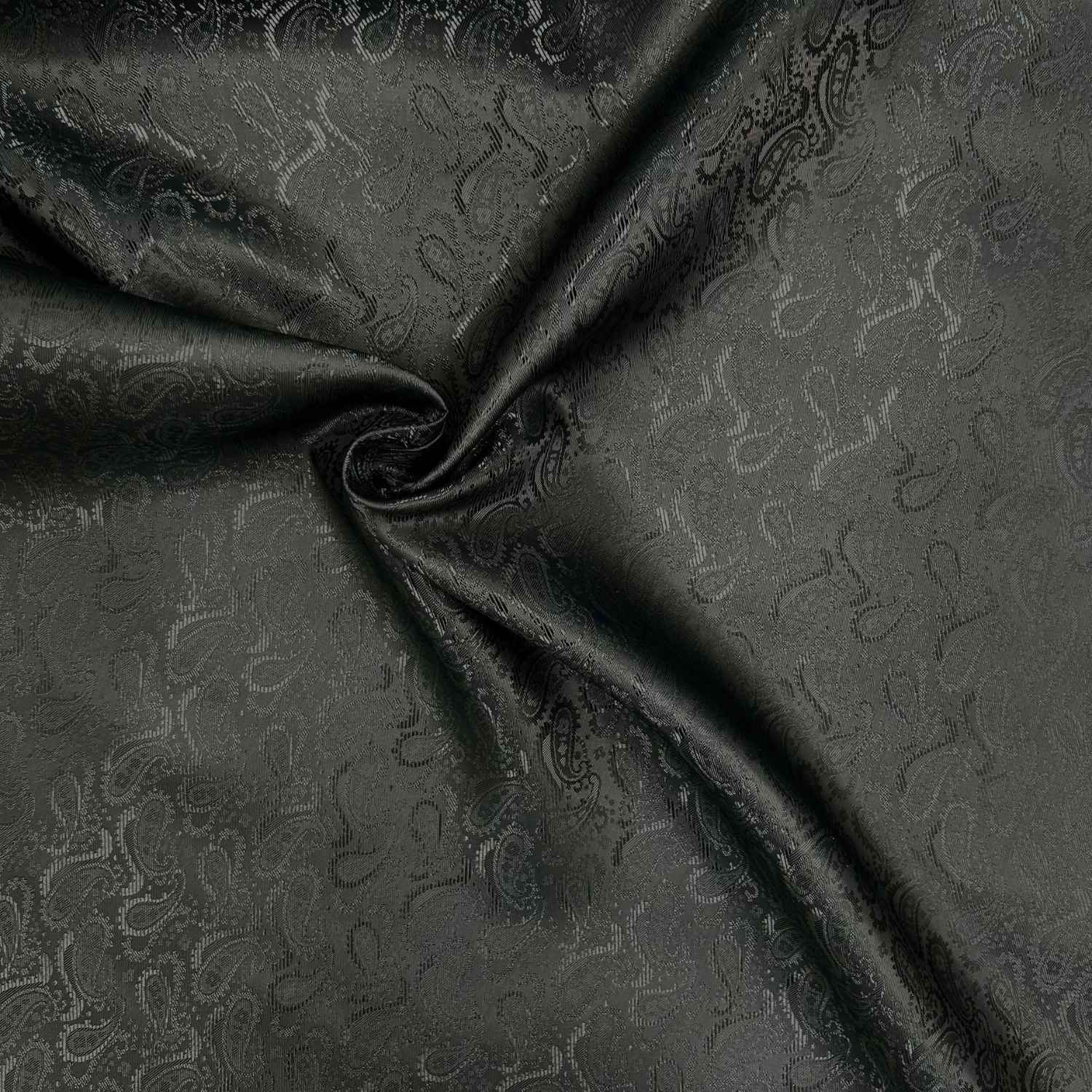 Fodertyg Jacquard - Svart