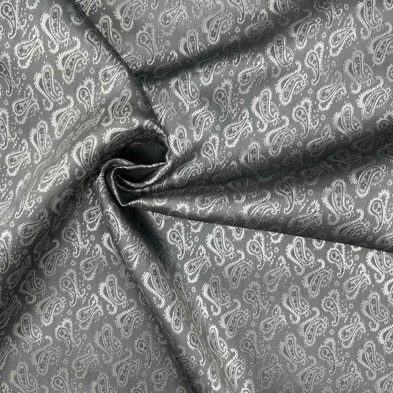 Fodertyg Jacquard - Grå