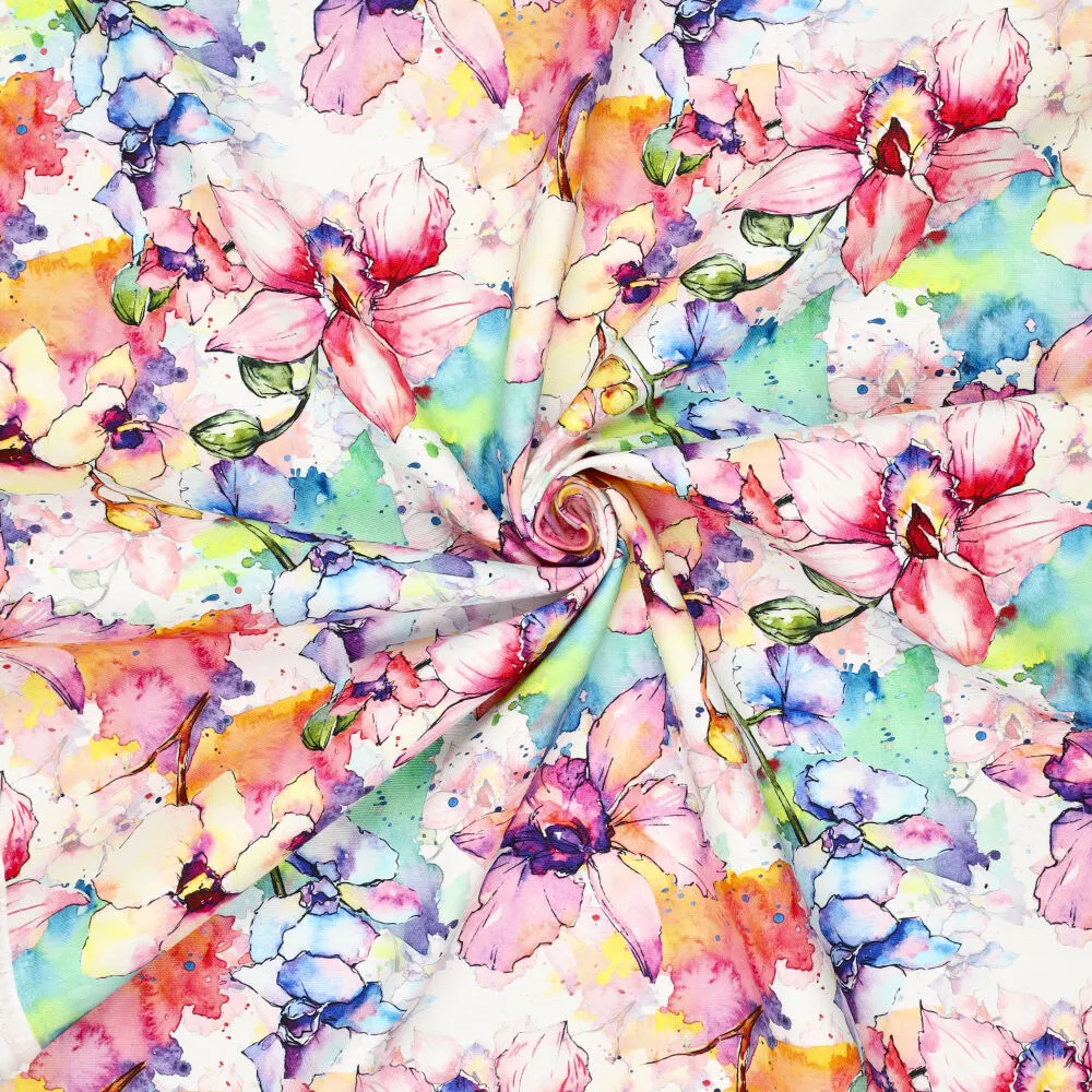 Canvas Akvarell blommor