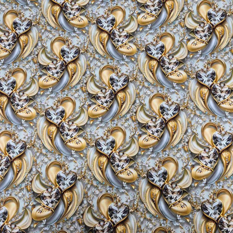 Trikå Diamanthjärta