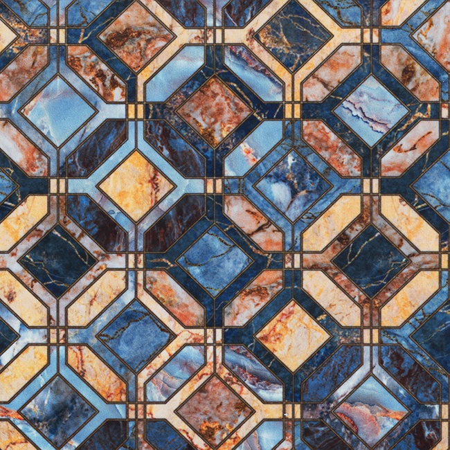 Sammet Deluxe - Marble Tiles Blue