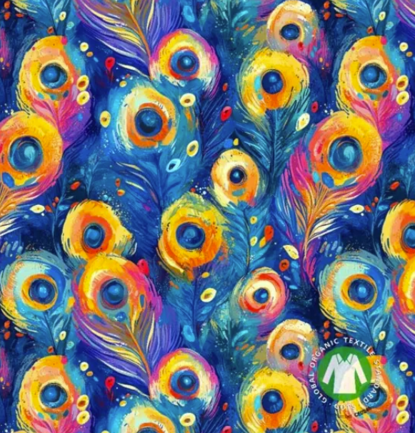 Bomullstrikå Påfågel