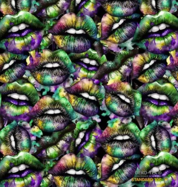 Bomullstrikå Läppar