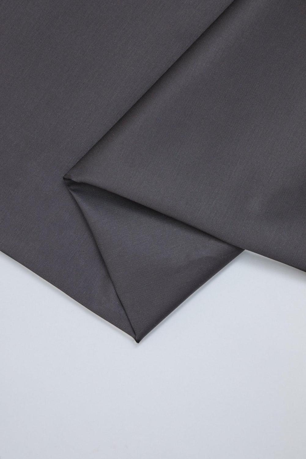 Bomullstwill med stretch Mörkgrå (Calm grey), mind the MAKER, ekologisk