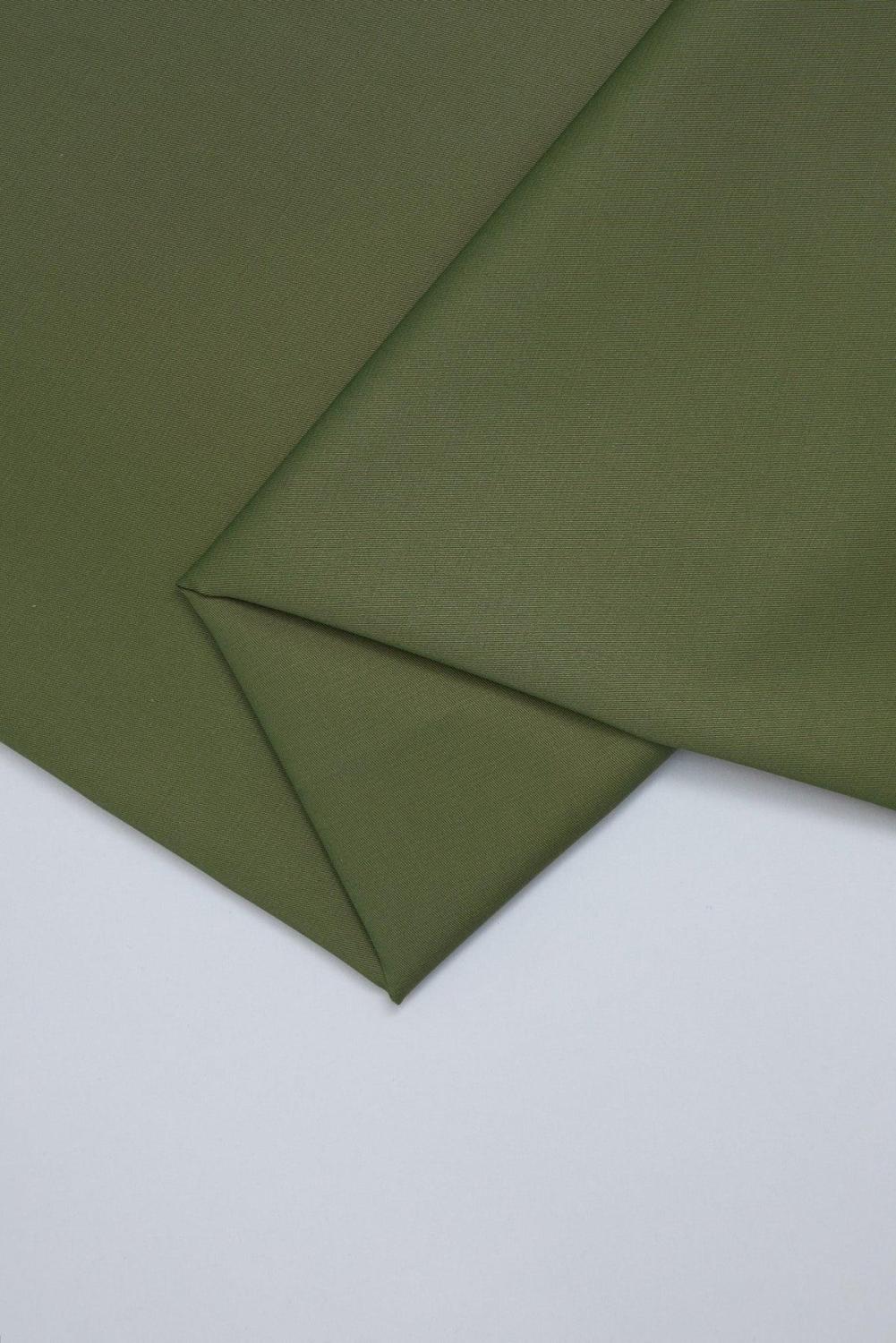Bomullstwill med stretch Khakigrön (Khaki), mind the MAKER, ekologisk