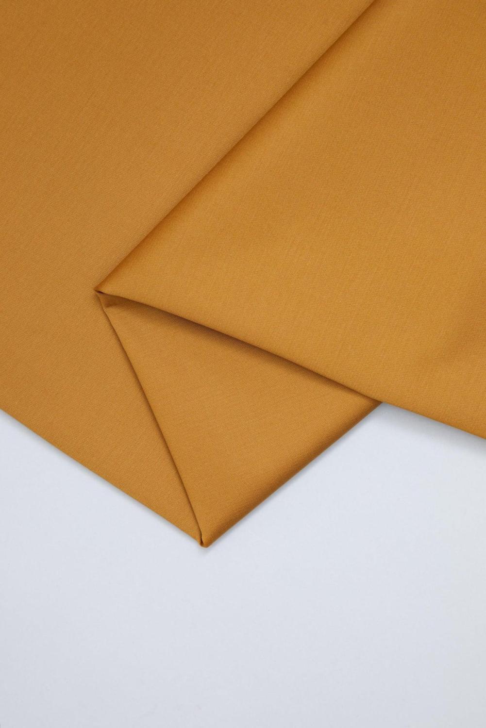 Bomullstwill med stretch Senapsgul (Dry mustard), mind the MAKER, ekologisk