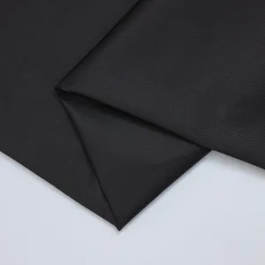 Bomullstwill med stretch - Svart (Black)