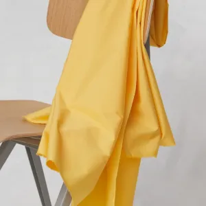 Bomullspoplin Papertouch Solgul (Blonde yellow), mind the MAKER, ekologisk