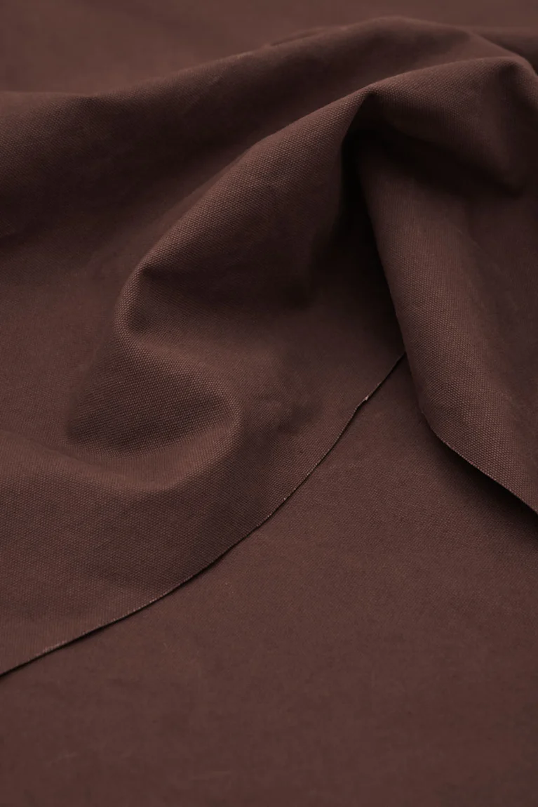 Bomullscanvas Heavy Washed Mörkbrun (Umber), mind the MAKER