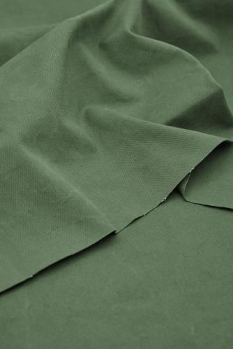 Bomullscanvas Heavy Washed Olivgrön (Olive), mind the MAKER