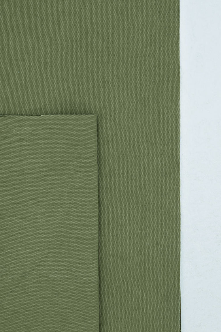 Bomullscanvas Heavy Washed Olivgrön (Olive), mind the MAKER