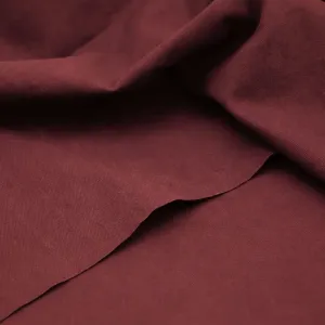 Bomullscanvas Heavy Washed - Vinröd (Mulberry)