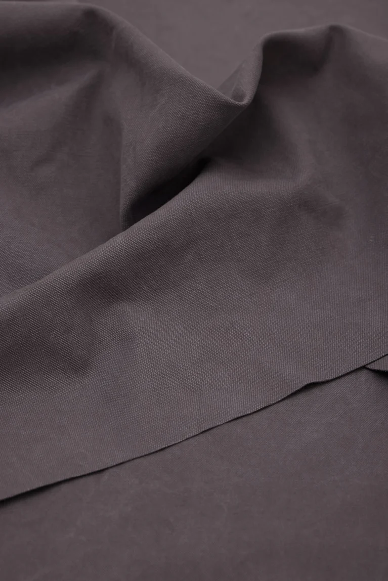 Bomullscanvas Heavy Washed Mörkgrå (Calm grey), mind the MAKER