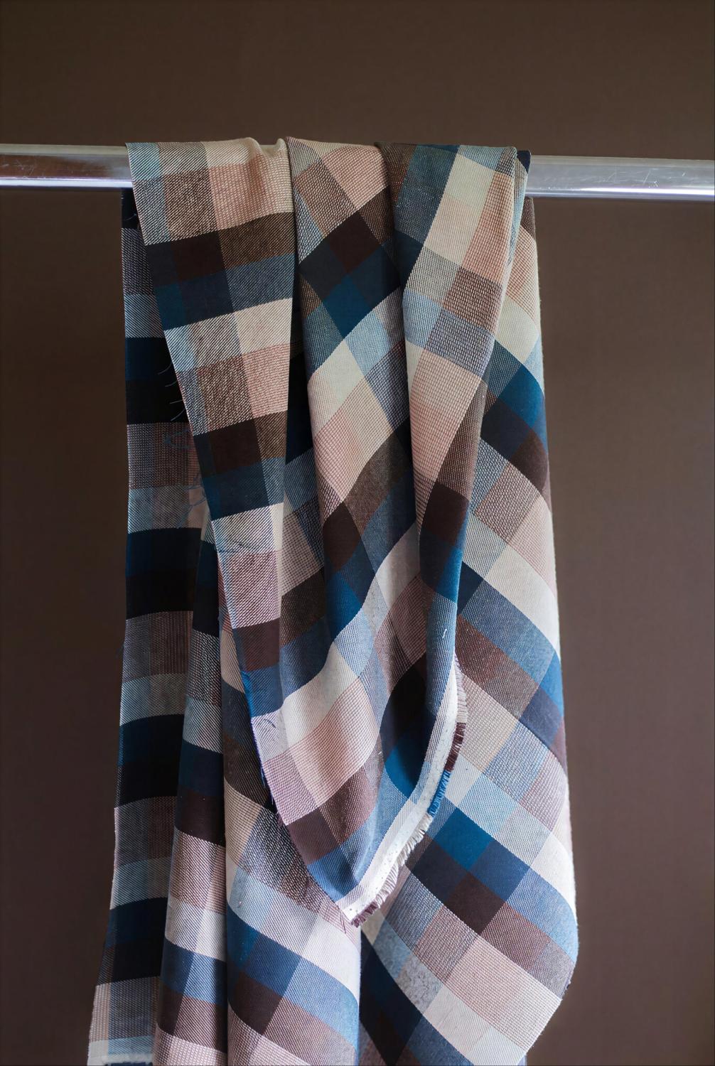 Rutig bomullsväv Woodland Check Echo, mind the MAKER