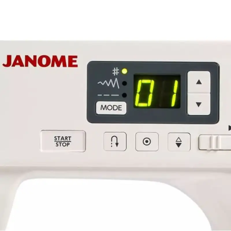 LCD-skärm, MODE-knapp och hastighetskontroll på Driva