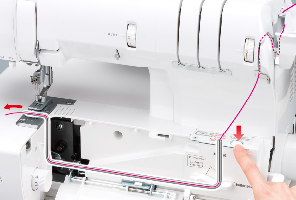 Baby Lock Euphoria ExtraordinAir luftträdning av griparen