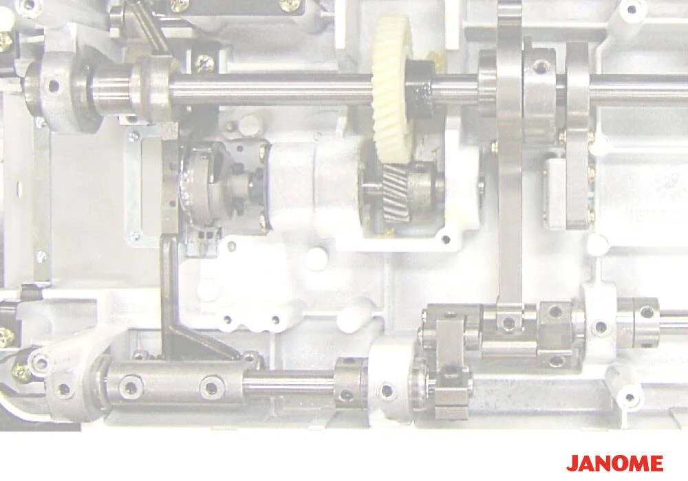 8 förseglade kullager på huvudaxeln i Janome HD9