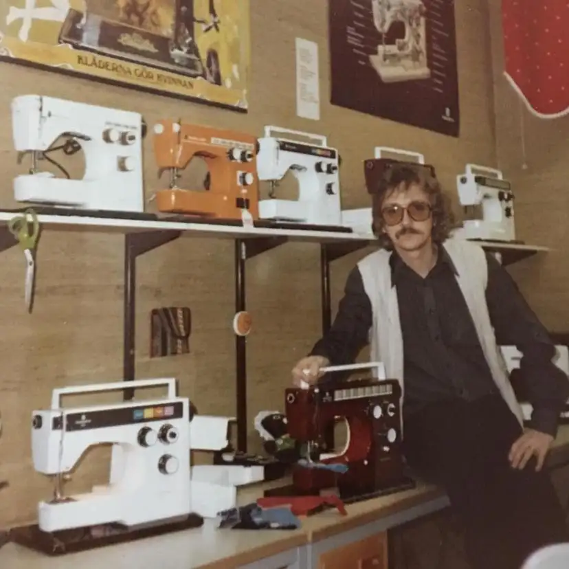 Bernt Jonsson i butiken på 70-talet