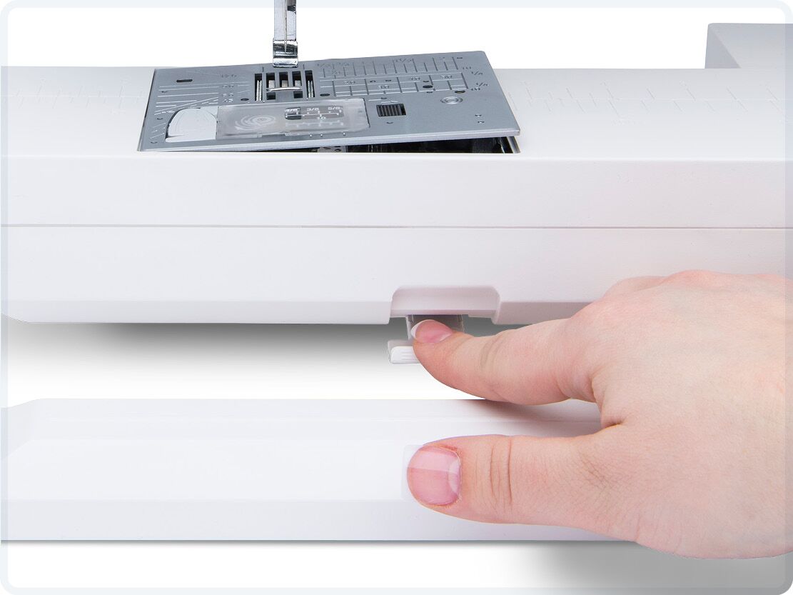 One Step stygnplåtsbyte på Janome 9480QCP