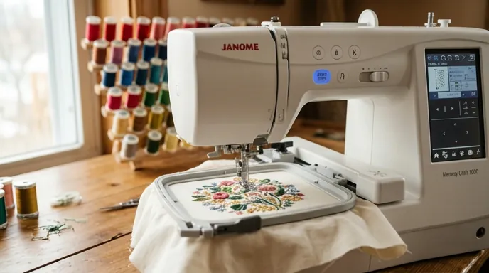 Broderi med Janome broderimaskin