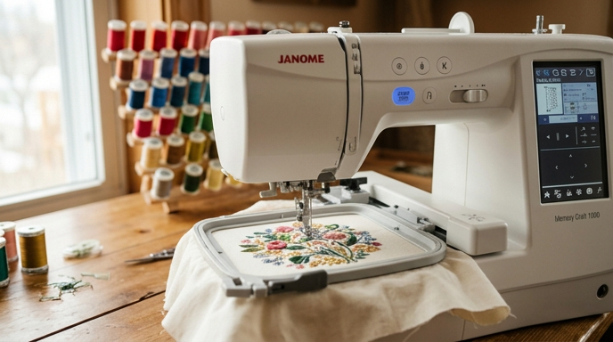 Broderi med Janome broderimaskin