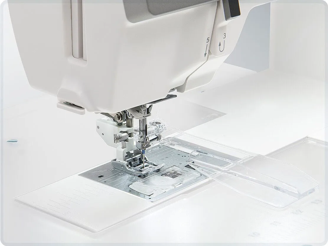 Cloth Guide monterad på Janome 9480QCP