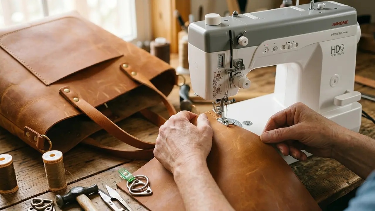 Sy väskor och tjockt material med Janome HD9