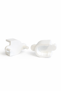 Garderob stånghållare plast 5mm tapp c/c 32mm