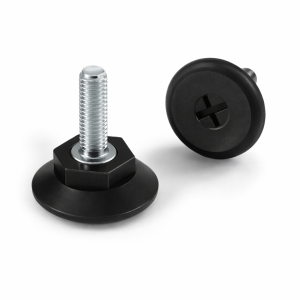 STÄLLBAR FOT M6 X 30 SVART D35