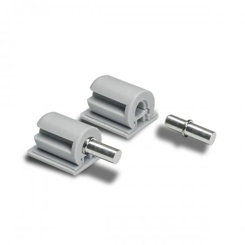 HYLLBÄRARE LÅSBAR GRÅ/NICKEL INKL STIFT INKL STIFT