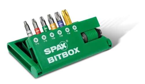 SPAX Torx bits 6-pack – Säkert grepp & lång hållbarhet