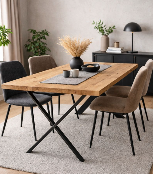 Bordsben - Kryss Svart