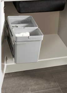 Praktisk sidohängd källsortering, 8liter & 14 liters kärl