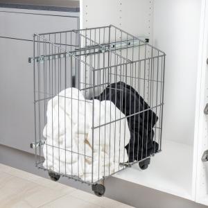 Pelly tvättkorg med hjul - Antracit