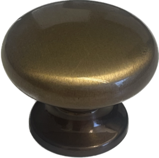 Stilren knop i mattborstad brons