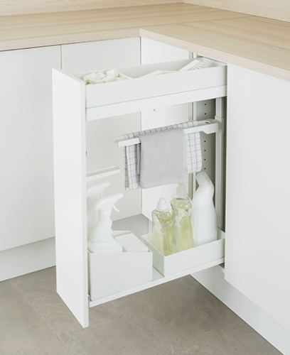 Pelly smalt utdrag - fövaring av rengöringsprodukter-200mm skåp