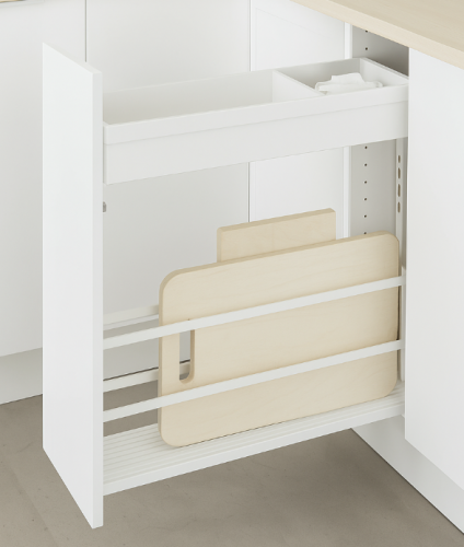 Pelly smalt utdrag för köksredskap - 200mm skåp