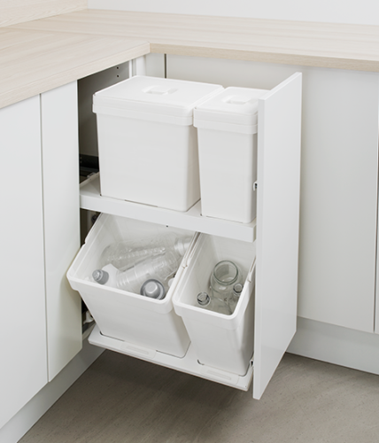 Pelly Flip Sort & Återvinn – Smart sid- och bottenmonterad lösning- 300mm skåp