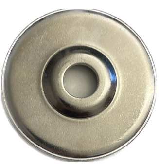 Ledstångsbeslag bricka jn 50mm blank förnicklad