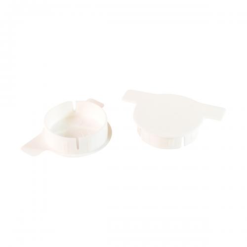 Flygelplugg 35mm vit