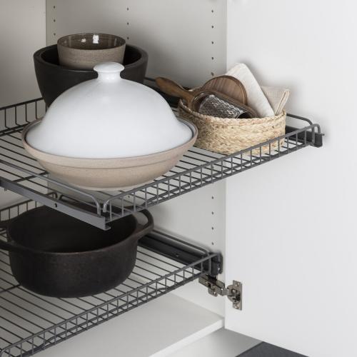 Pelly köks- och garderobskorg-  inkl. monteringsskena